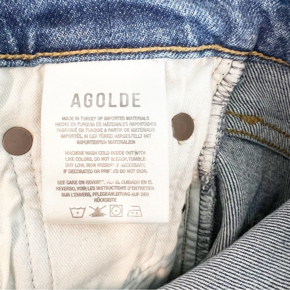 AGOLDE SLIM HIGH RISE JEANS MERREL WOMENS SZ 23 - Picture 4 of 6